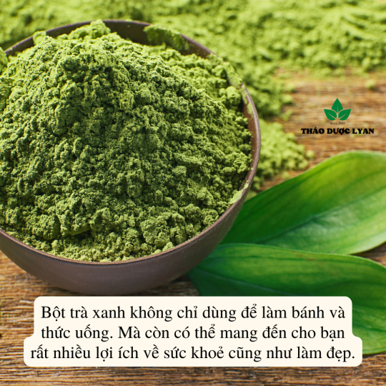 Bột trà xanh nguyên chất đắp mặt dưỡng da giảm thâm mụn, giảm thâm mắt -1kg