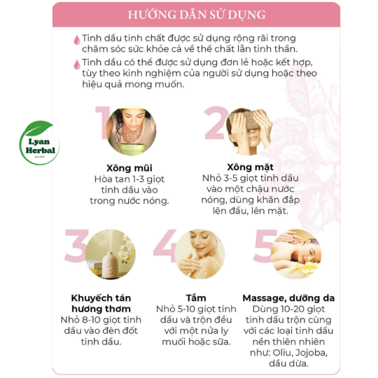 Tinh dầu hoa hồng 15ml (rose essential oils) tinh dầu thiên nhiên cho máy xông khử mùi thư giản tinh thần