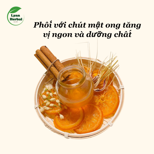Trà " Tăng Đề Kháng" Cam Quế hoa Nhài trà thảo mộc giải cảm giảm đau họng, tăng sức đề kháng bổ sung vitamin C