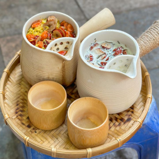 Trà sữa nướng Vân Nam (vị Hoa Đậu Biếc) nguyên liệu thảo mộc, trà sữa hottrend 