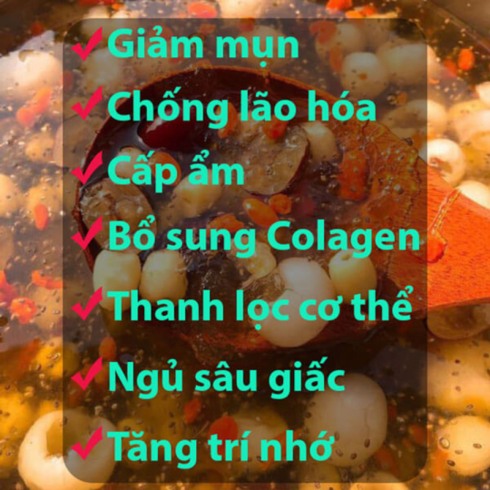 Chè Dưỡng Nhan nguyên liệu tốt 10 loại thảo mộc thanh nhiệt ngày hè nóng, bổ sung dinh dưỡng đẹp da giữ dáng, ngủ ngon