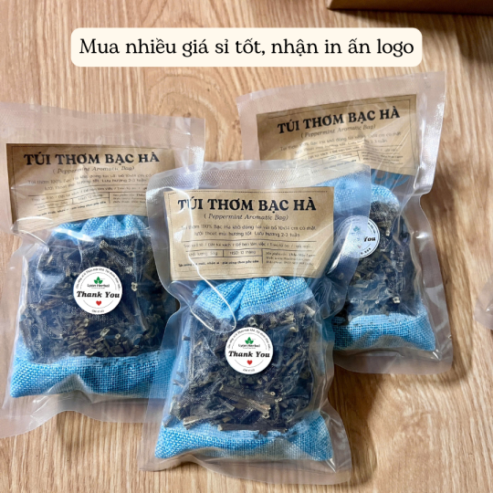 Túi thơm Bạc Hà thơm tự nhiên khử mùi hôi xe ô tô, treo thơm tủ quần áo hương thơm dịu nhẹ an toàn cho sức khỏe