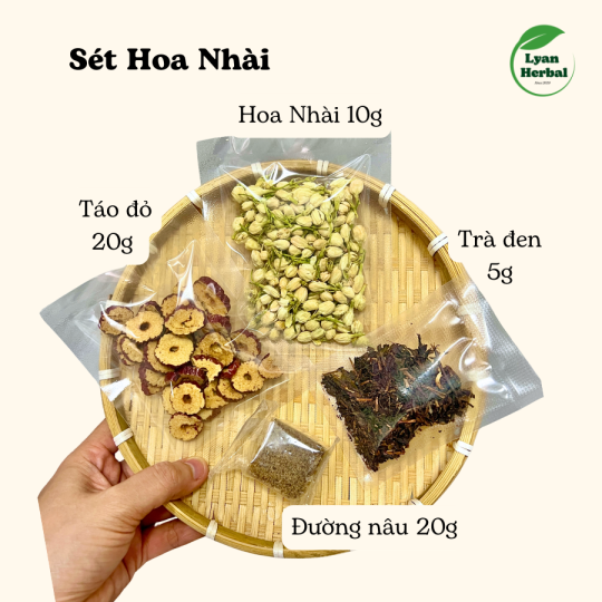 trà sữa nướng Vân Nam (vị Hoa Nhài) có trà đen và đường nâu - trà sữa hottrend 