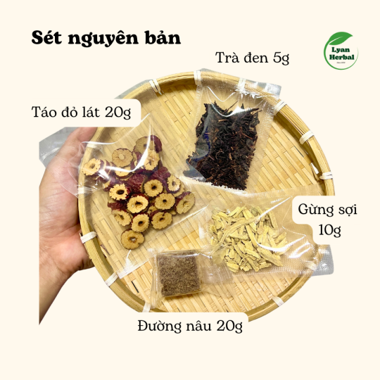 trà sữa nướng Vân Nam (vị Nguyên Bản-Gừng) có trà đen và đường nâu trà sữa hottrend